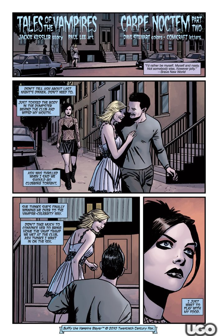 Courtland Mead Grown Up. Buffy Comics is up and you