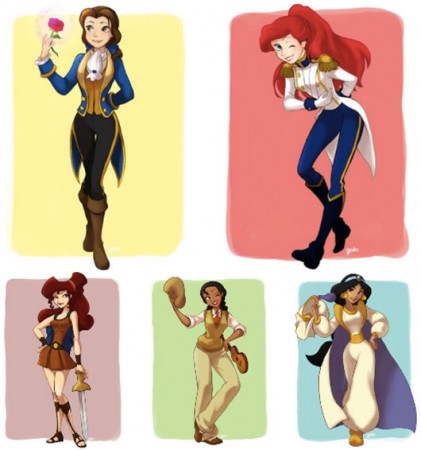 Disney Princesses as their Princes 