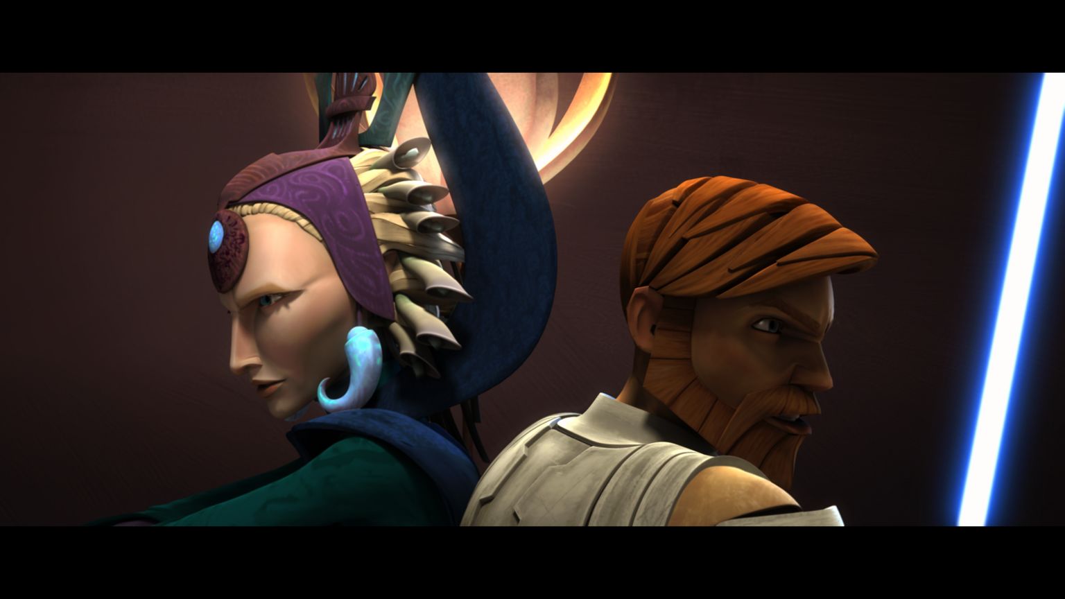 Satine and Obi Wan Clone Wars